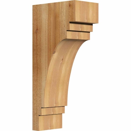 Ekena Millwork Pescadero Rough Sawn Corbel, Western Red Cedar, 6"W x 10"D x 22"H COR06X10X22PEC00RWR